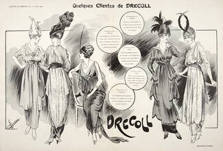 Drecoll 1914 Madeleine Lély, Jeanne de Gonet, Lussy