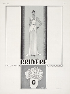 Bruyère (Couture) 1930 Address: 4 Rue de Mondovi