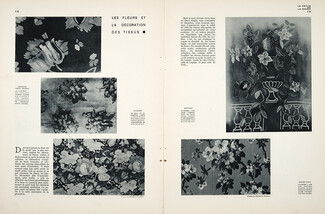 Ducharne (2), Chatillon Mouly Roussel, Bianchini Férier (Dufy), Leroy 1930 Les Fleurs et la Décoration des Tissus, Flowers Textile Design