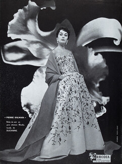 Pierre Balmain 1954 Ducharne, Evening Dress, Photo Arsac
