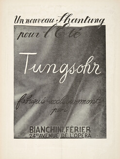 Bianchini Férier 1926 Shantung "Tungsohr"