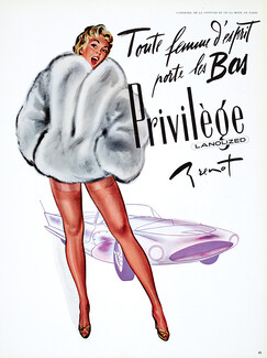 Privilège (Stockings) 1956 Brenot, Pin-up
