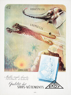 Erby (Underwear) 1949 Panther, Elephant, L Levoir