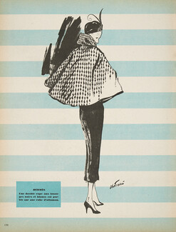 Hermès (Couture) 1949 Double cape, Chavarri