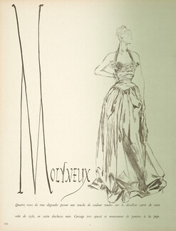Molyneux 1947 Evening Dress, Haramboure