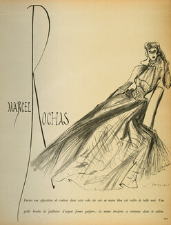 Marcel Rochas 1947 Evening Dress, Guy Maynard