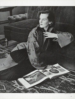 Jeanne Lanvin 1949 Robe d'intérieur, Rodier, Photo Pottier