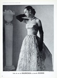 Balenciaga 1951 Evening Gown Lace, Photo Skilford, Dognin (Fabric)