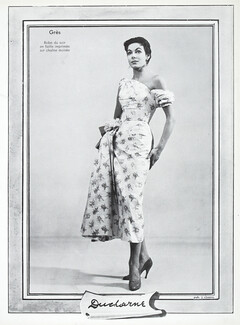 Grès - Germaine Krebs 1954 Ducharne, Evening Gown, Jacques Decaux