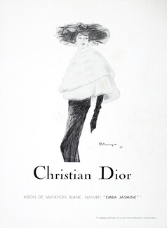 Christian Dior 1956 Fur Clothing, Pierre Mourgue