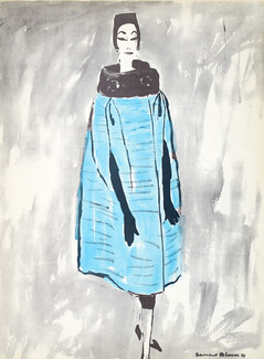 Hubert de Givenchy 1956 Velvet Cape, Bernard Blossac