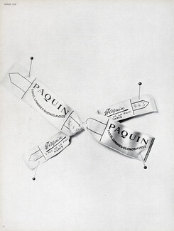 Paquin 1950 Ribbon brand Label, Photo Rutledge