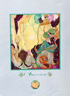 Alexandre Rzewuski 1922 "Défilé des Pierres Précieuses" L'Emeraude