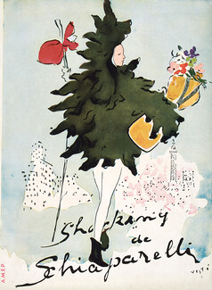 Schiaparelli (Perfumes) 1947 Shocking, Marcel Vertès