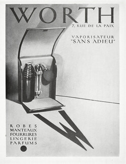 Worth (Perfumes) 1930 Sans Adieu Atomizer