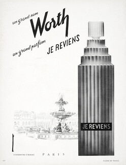 Worth (Perfumes) 1951 Je Reviens, Place de la Concorde