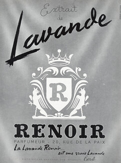 Renoir (Perfumes) 1942 Lavande