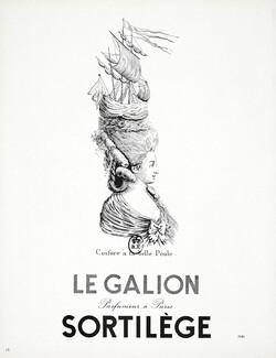 Le Galion (Perfumes) 1952 Sortilège, Hairstyle