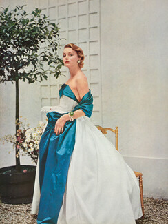 Marcel Rochas 1952 Hurel, Pétillault, Evening Gown