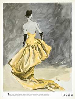 Schiaparelli 1951 Le Jaune et le Noir, Evening Gown, Eric