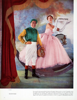 Balenciaga 1950 Johnstone, Jockey, Bettina Graziani, Photo Henry Clarke