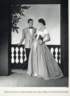 Manguin 1957 Evening Gown, Boléro, Lamarre, Charles Étienne