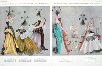 Giulio Coltellacci 1947 Jean Dessès, Paquin, Jacques Fath, Christian Dior, Nina Ricci... Evening Gowns