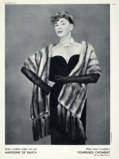Madeleine de Rauch 1954 Chombert, Vison, Photo Arsac
