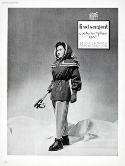 Fred Sergent 1947 Sportswear, Skier