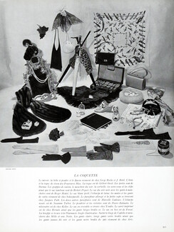 La Coquette 1947 Fourrures Max, Robert Piguet, Schiaparelli, Jacques Fath, Yendis, Carré Hermès, Cadolle...