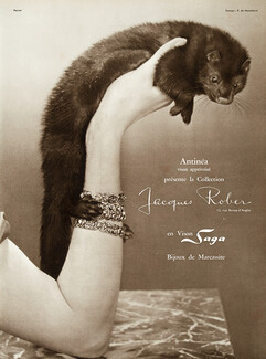 Jacques Rober (Fur Clothing) 1957 Mink, Bijoux de marcassite, Photos Pottier, 8 pages, 8 pages