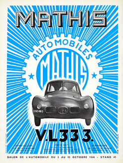 Mathis (Cars) 1946 Maurice Tranchant