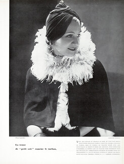 Caroline Reboux 1933 Turban, Photo Boris Lipnitzki