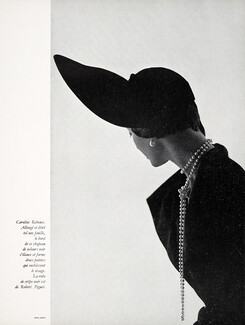 Caroline Reboux 1950 Velvet Hat, Arik Népo
