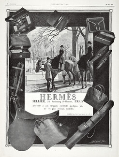 Hermès 1925 Saddle, Handbag, Belt, Maurice Taquoy, Horsewomen