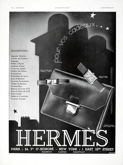 Hermès (Handbag) 1931 Sac Box "Loquet", Montre Bracelet DuoPlan