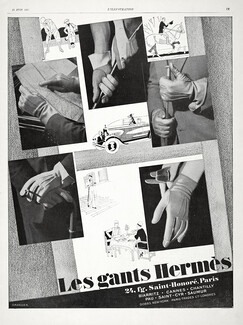 Les Gants Hermès (Gloves) 1927 Golfer (L)