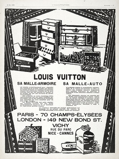 Louis Vuitton (Luggage, Baggage) 1926 Malle-Armoire Malle-Auto