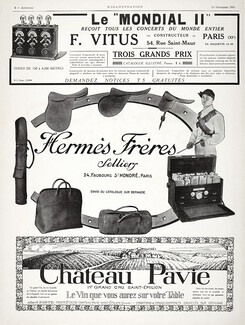 Hermès Frères 1924 Luggage, Handbag, Saddle Polo, Jockey