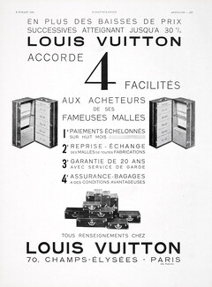 Louis Vuitton (Luggage) 1933 Suitcase, 4 Facilités...