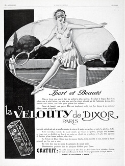 Dixor 1929 Tennis, La Velouty De Dixor, Jacques Leclerc