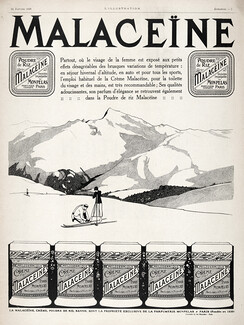 Malaceïne (Cosmetics) 1920 Skiing