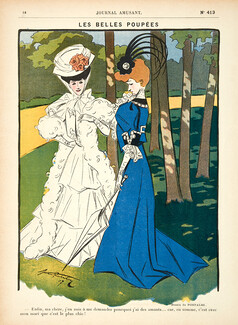Portalez 1907 Les Belles Poupées, Elegant Parisienne