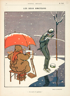 Mirande 1913 Les Deux Amateurs, "Ça Mord La Peinture ?"