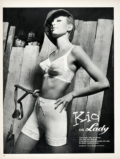 Lady (Lingerie) 1968 Pantie Girdle, Bra, Photo Bianchini