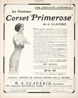 Claverie (Corsetmaker) 1912 "Primerose"