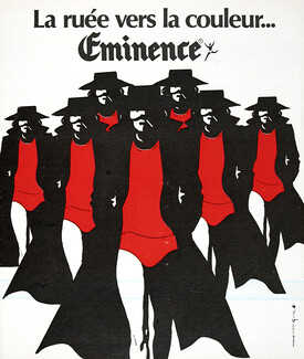 Eminence (Men's Underwear) 1973 d'après René Gruau (red)