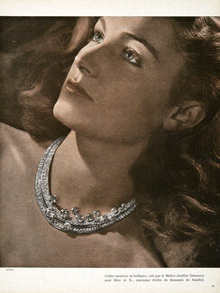 Dusausoy 1945 Necklace Brilliants (Ancienne Rivière de Diamants) Photo Pottier