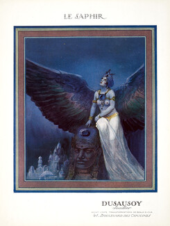 Dusausoy 1924 "Le Saphir", The Sapphire, Oriental, Serge