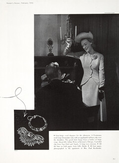 Van Cleef & Arpels 1942 Jeweled clip (right), Orlin